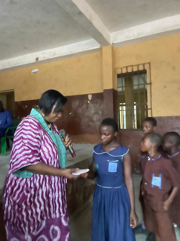 Kids receiving pencils - Develop Africa Year of the Pencil Campaign, Sierra leone, 2025